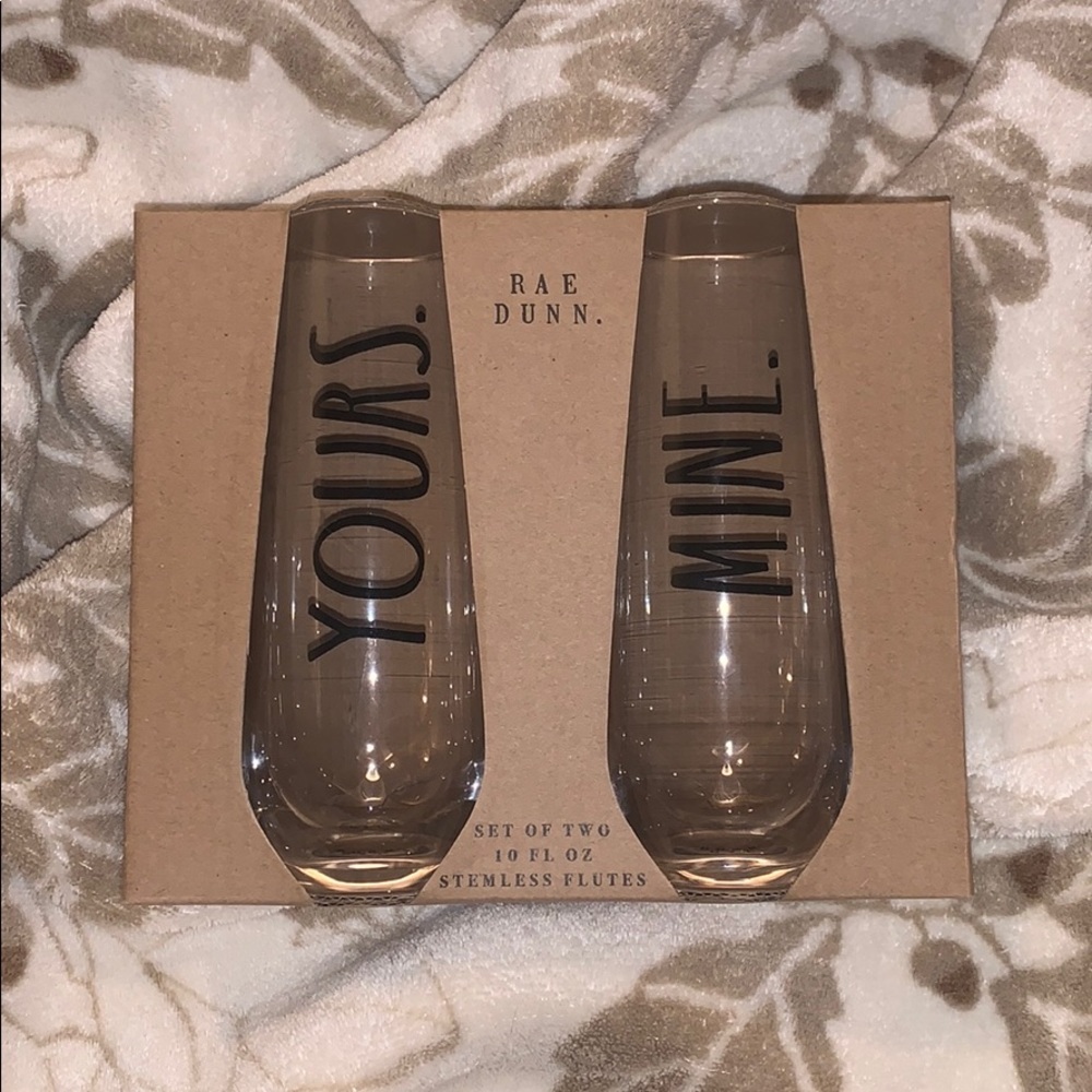 Rae Dunn Champagne Flutes